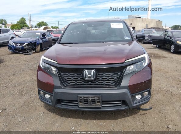 5FNYF8H25KB026541 2019 HONDA PASSPORT Red წინა პანელის ხედი