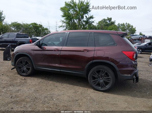 5FNYF8H25KB026541 2019 HONDA PASSPORT Red უკანა სალონის ხედი