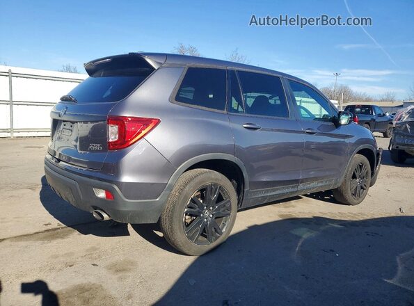 5FNYF8H29KB018488 2019 HONDA PASSPORT Серый Задняя правая четверть