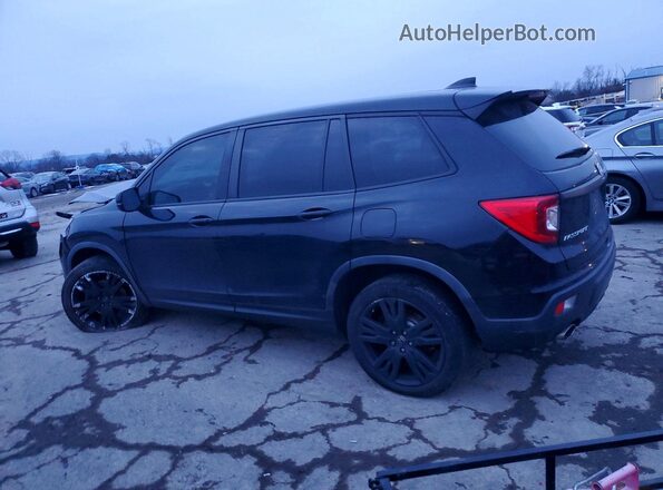 5FNYF8H2XKB023280 2019 HONDA PASSPORT Black Tył lewy