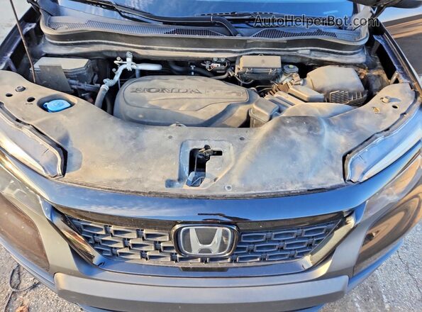 5FNYF8H2XMB020303 2021 HONDA PASSPORT Black Engine compartment view