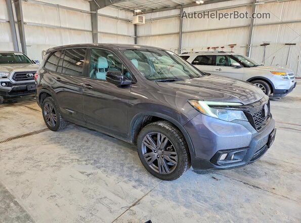 5FNYF8H50KB013609 2019 HONDA PASSPORT Серый Передняя правая четверть