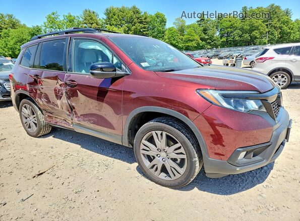 5FNYF8H50MB042613 2021 HONDA PASSPORT Burgundy Front right