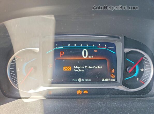 5FNYF8H53MB040287 2021 HONDA PASSPORT Gray Սարքավորումների վահանակի տեսք