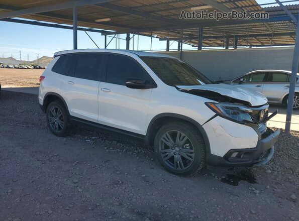 5FNYF8H55MB011048 2021 HONDA PASSPORT White Передня права чверть