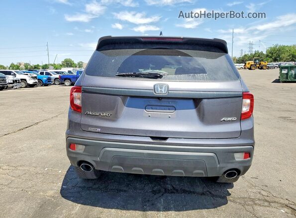 5FNYF8H55MB034510 2021 HONDA PASSPORT Gray Вид ззаду