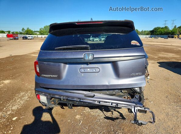 5FNYF8H56KB020676 2019 HONDA PASSPORT Gray უკანა ხედი