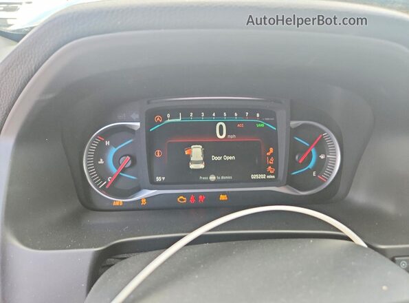 5FNYF8H56LB011641 2020 HONDA PASSPORT Gray Вид щитка приладів