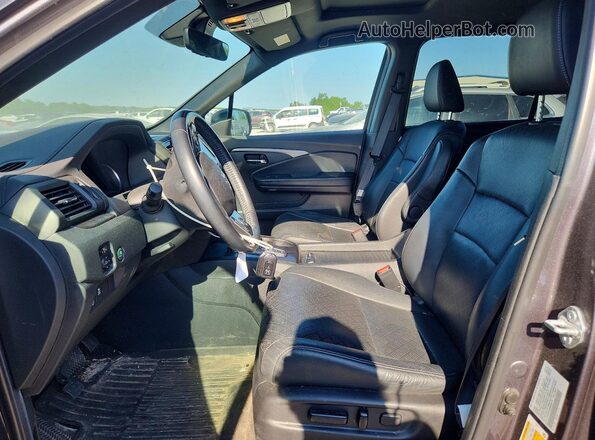 5FNYF8H56MB009776 2021 HONDA PASSPORT Gray Вид салону спереду