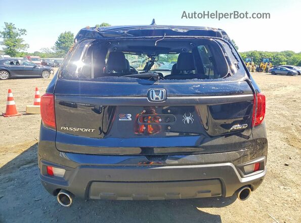 5FNYF8H56NB019323 2022 HONDA PASSPORT Black Հետևի տեսք