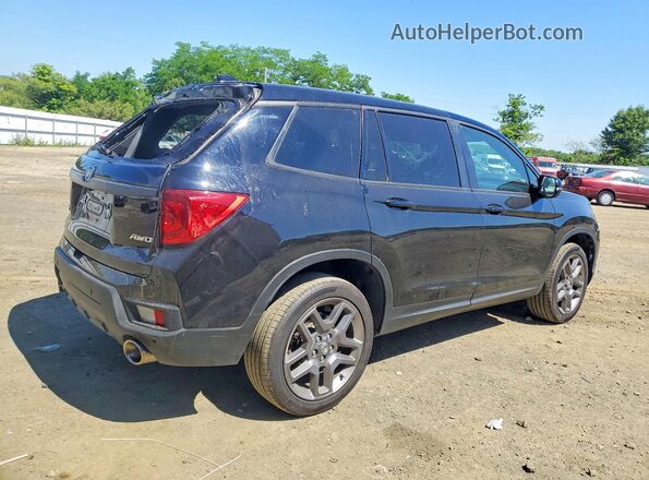 5FNYF8H56NB019323 2022 HONDA PASSPORT Black Հետևի աջ