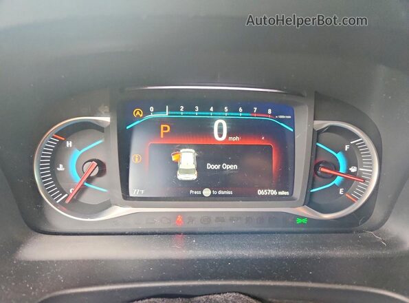 5FNYF8H57LB016394 2020 HONDA PASSPORT Green Սարքավորումների վահանակի տեսք