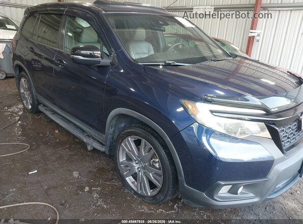 5FNYF8H59KB029176 2019 HONDA PASSPORT Синий Вид спереди