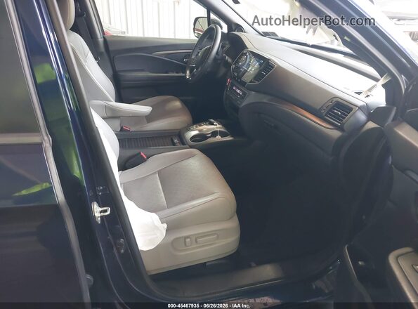 5FNYF8H59KB029176 2019 HONDA PASSPORT Синий Вид салона спереди