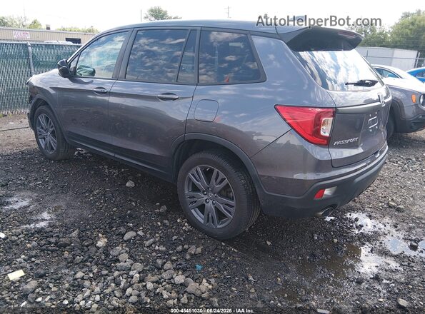 5FNYF8H5XLB019371 2020 HONDA PASSPORT Gray Trasero izquierdo