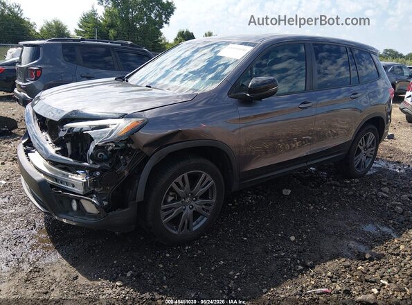 5FNYF8H5XLB019371 2020 HONDA PASSPORT Gray Vista tres cuartos delantera izquierda