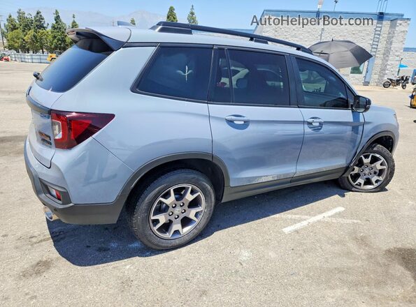 5FNYF8H61PB035893 2023 HONDA PASSPORT Blue Rear right