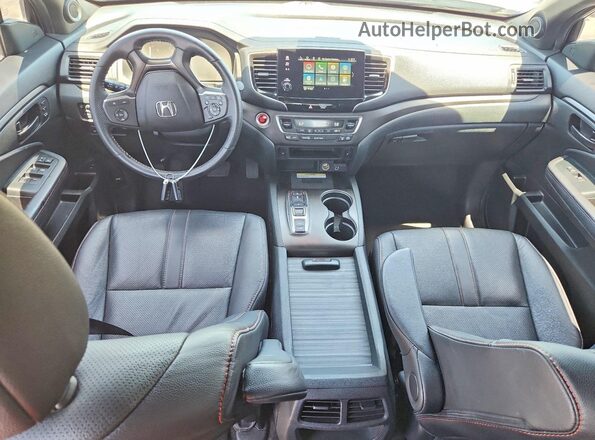 5FNYF8H61PB035893 2023 HONDA PASSPORT Blue Dashboard view