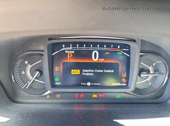 5FNYF8H61PB035893 2023 HONDA PASSPORT Blue Instrument cluster view