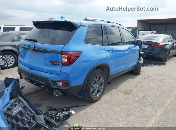 5FNYF8H64RB018301 2024 HONDA PASSPORT Blue Задня права чверть