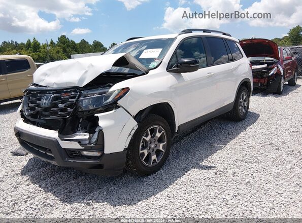 5FNYF8H66PB012481 2023 HONDA PASSPORT White Vista tres cuartos delantera izquierda