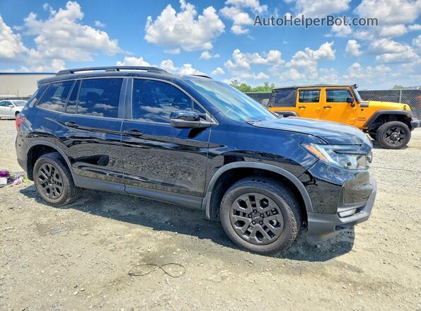 5FNYF8H66PB013744 2023 HONDA PASSPORT Черный Передняя правая четверть