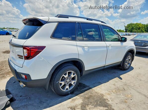 5FNYF8H68NB026251 2022 HONDA PASSPORT White Trasero derecho