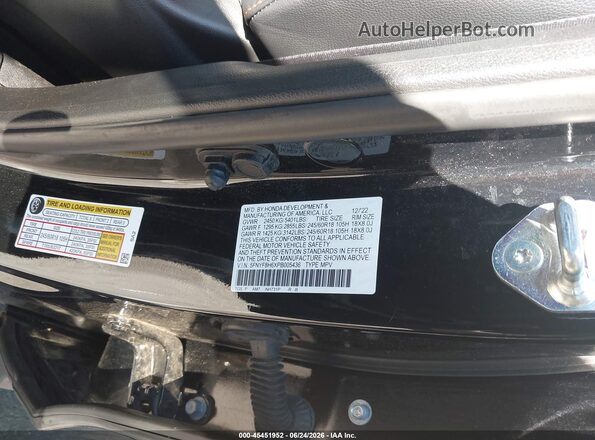 5FNYF8H6XPB005436 2023 HONDA PASSPORT Черный Вид подкапотного пространства