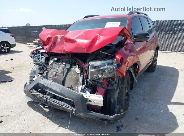 5FNYF8H85RB015778 2024 HONDA PASSPORT Red Առջևի ձախ երեք քառորդ տեսարան