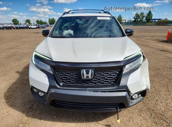 5FNYF8H91KB500174 2019 HONDA PASSPORT White Widok z przodu