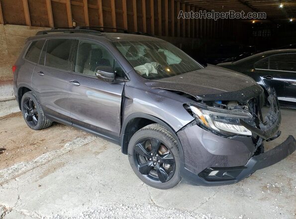 5FNYF8H98KB503282 2019 HONDA PASSPORT Gray 