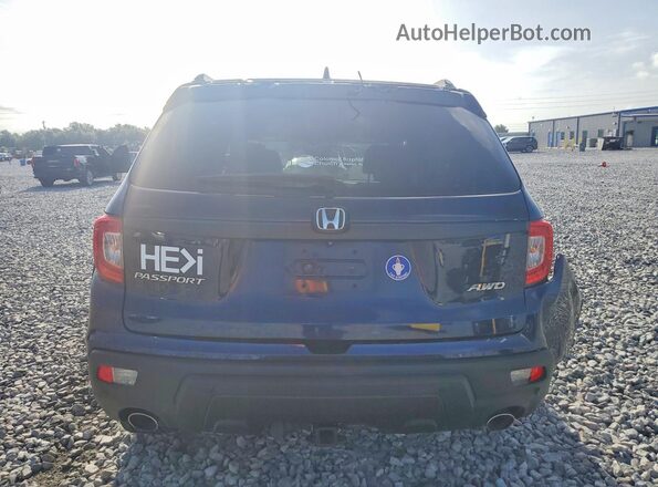 5FNYF8H9XKB020120 2019 HONDA PASSPORT Blue უკანა ხედი