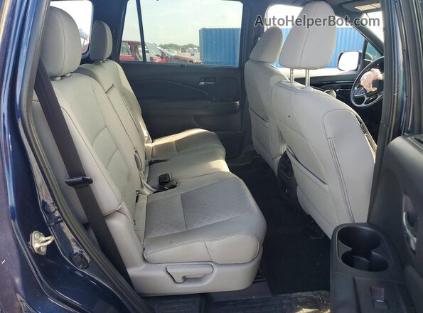 5FNYF8H9XKB020120 2019 HONDA PASSPORT Blue უკანა სავარძლების ხედი