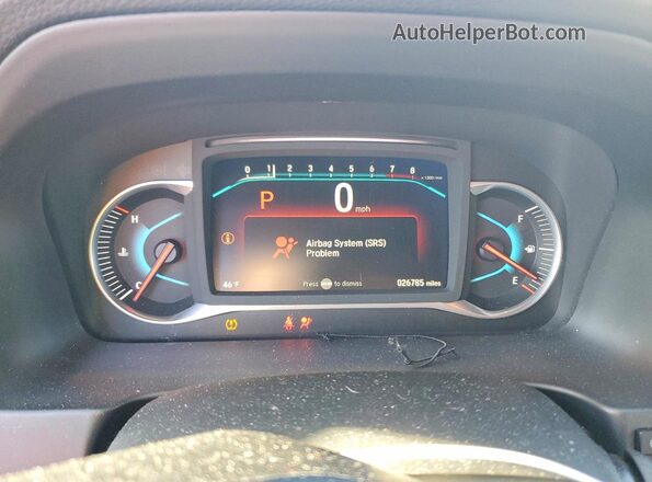 5FNYF8H9XMB018743 2021 HONDA PASSPORT Maroon Widok zestawu wskaźników