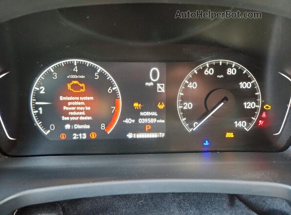5FNYG1H60RB041529 2024 HONDA PILOT Red Вид щитка приладів