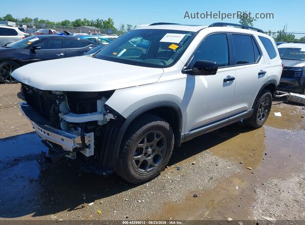 5FNYG1H62SB032000 2025 HONDA PILOT White წინა მარცხენა ხედი სამი მეოთხედიდან