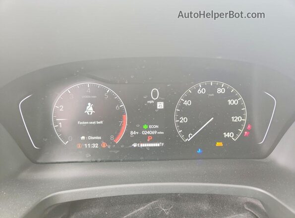 5FNYG1H72PB044132 2023 HONDA PILOT Black Instrument cluster view