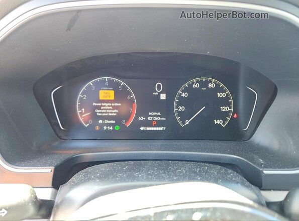 5FNYG2H43SB006431 2025 HONDA PILOT Blue Սարքավորումների վահանակի տեսք