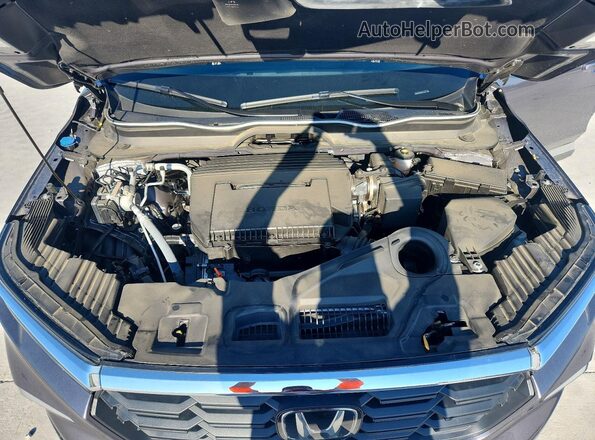 5FNYG2H59PB004974 2023 HONDA PILOT Gray Вид підкапотного простору