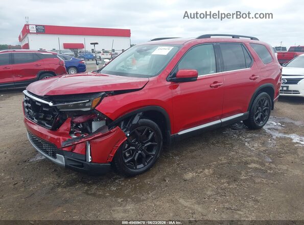 5FNYG2H72SB032903 2025 HONDA PILOT Красный Передняя левая четверть