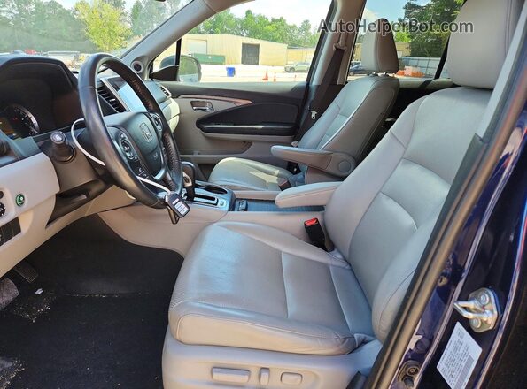 5FPYK2F61KB005319 2019 HONDA RIDGELINE Blue Vista interior delantera