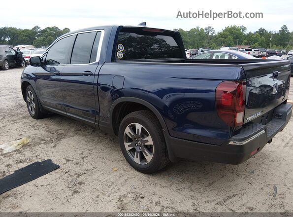 5FPYK2F62JB001889 2018 HONDA RIDGELINE Blue Trasero izquierdo