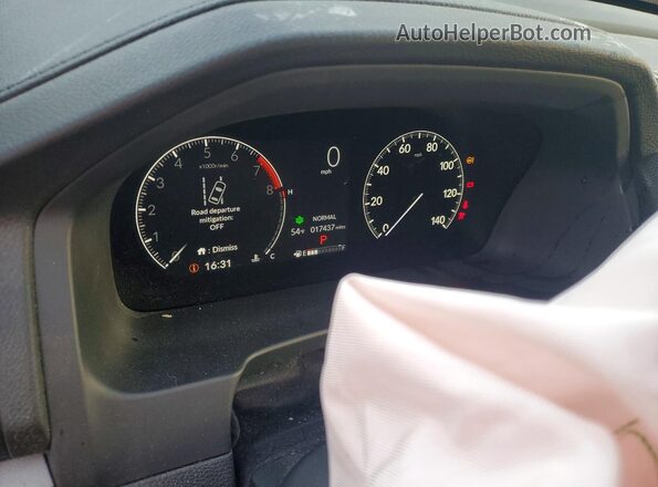 5FPYK3F12RB020562 2024 HONDA RIDGELINE Blue Вид щитка приладів