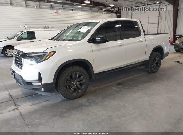 5FPYK3F15PB062690 2023 HONDA RIDGELINE White წინა მარცხენა ხედი სამი მეოთხედიდან