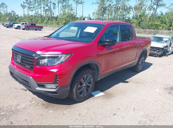 5FPYK3F16MB015888 2021 HONDA RIDGELINE Red Передня ліва чверть