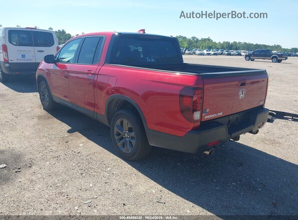 5FPYK3F16MB015888 2021 HONDA RIDGELINE Red Задня ліва чверть