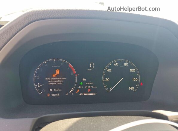 5FPYK3F50RB002161 2024 HONDA RIDGELINE Gray Widok zestawu wskaźników