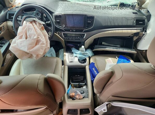 5FPYK3F52MB008889 2021 HONDA RIDGELINE White Вид панелі приладів