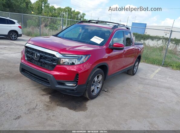 5FPYK3F52SB029609 2025 HONDA RIDGELINE Red Vista tres cuartos delantera izquierda