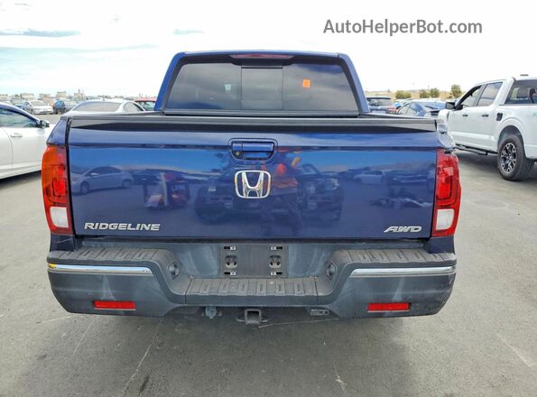 5FPYK3F53KB018716 2019 HONDA RIDGELINE Blue Вид ззаду